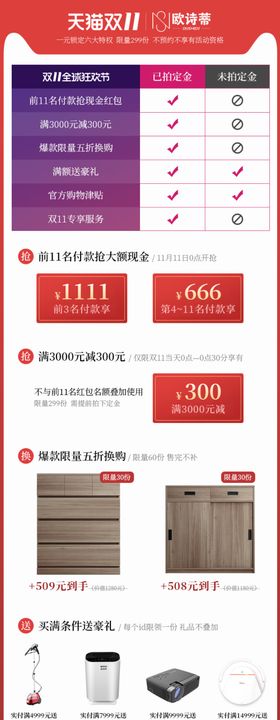 定金福利红包