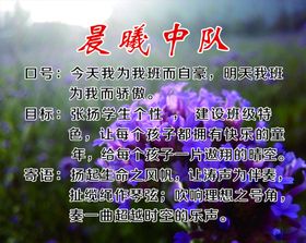 晨曦中队