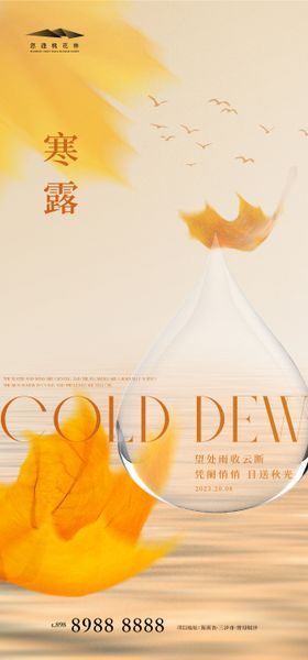 寒露创意海报