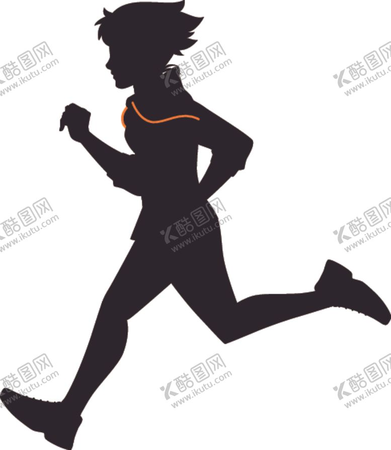 编号：59948305190901337475【酷图网】源文件下载-运动人物剪影