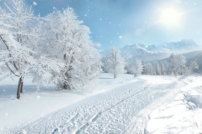 编号：82167509130720043017【酷图网】源文件下载-冬天雪景