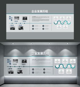 文化墙历史沿革展墙时间轴文化墙 