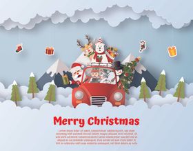 圣诞快乐圣诞元素