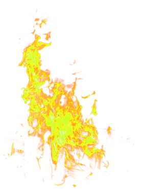 火焰素材红色剪影免扣