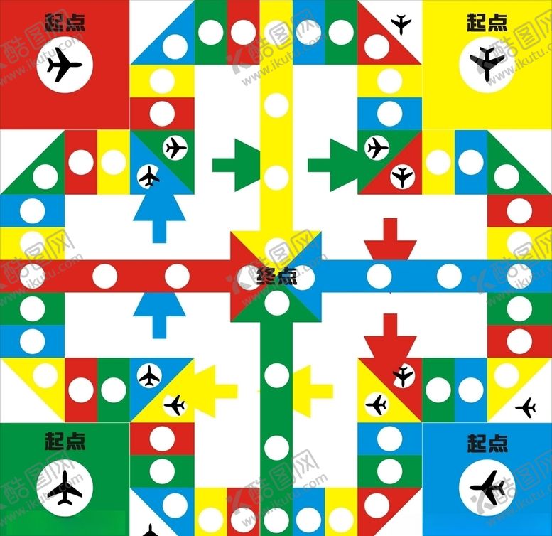 编号：58486710012207487591【酷图网】源文件下载-飞行棋地贴