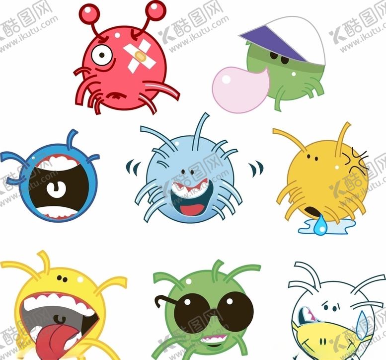 编号：11321510040327049408【酷图网】源文件下载-卡通细胞