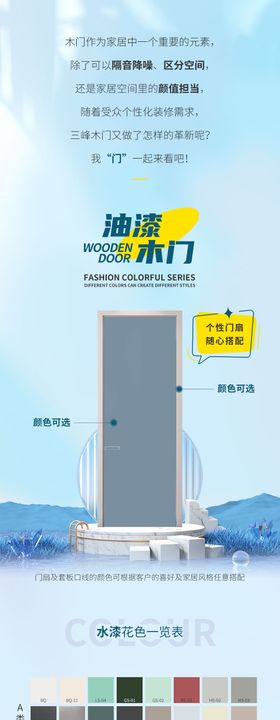 木门产品展示长图海报