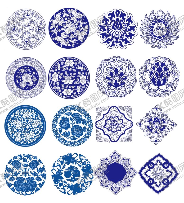 编号：75709210081133269018【酷图网】源文件下载-青花瓷花纹