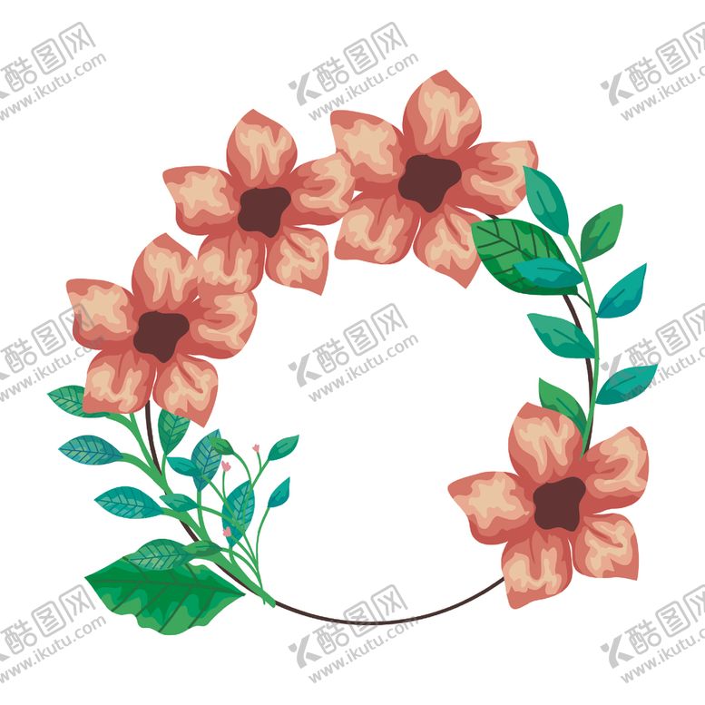 编号：20221905131353129940【酷图网】源文件下载-矢量手绘花朵