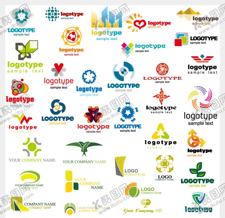 编号：24082509171356008075【酷图网】源文件下载-多款logo图形标志设计素材