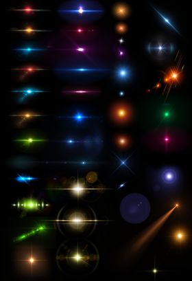 星光粒子素材矢量