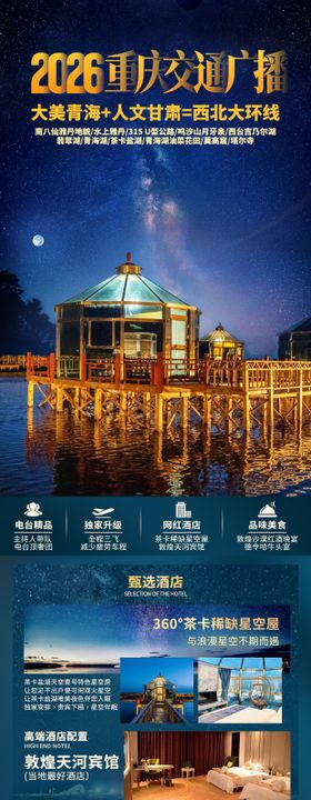 甘青大环线旅游海报