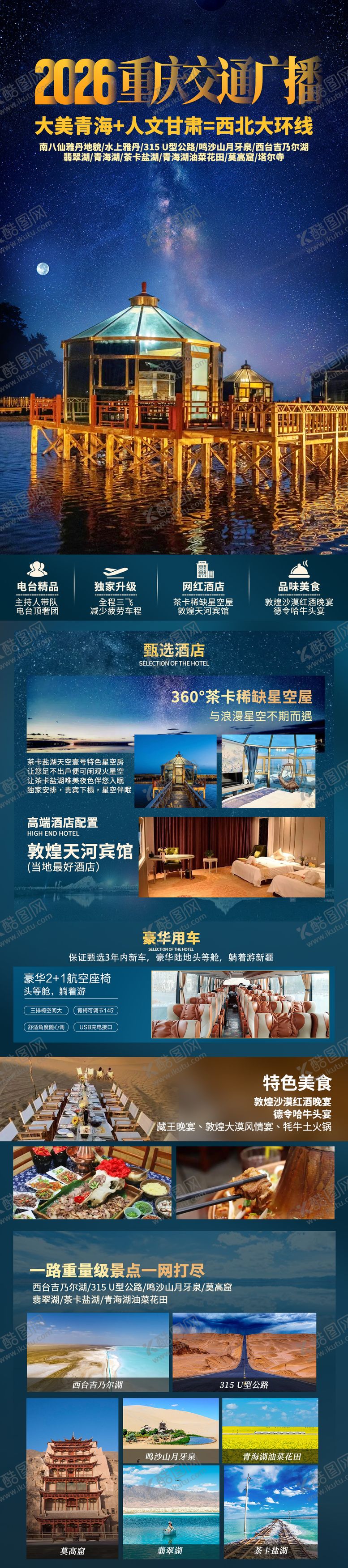 编号：38022002220207373878【酷图网】源文件下载-甘青大环线旅游海报