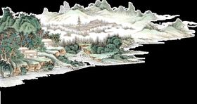 吴冠中 装饰画 山水 水墨国画