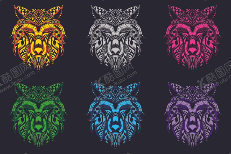 编号：48929909240755001065【酷图网】源文件下载-动物头像