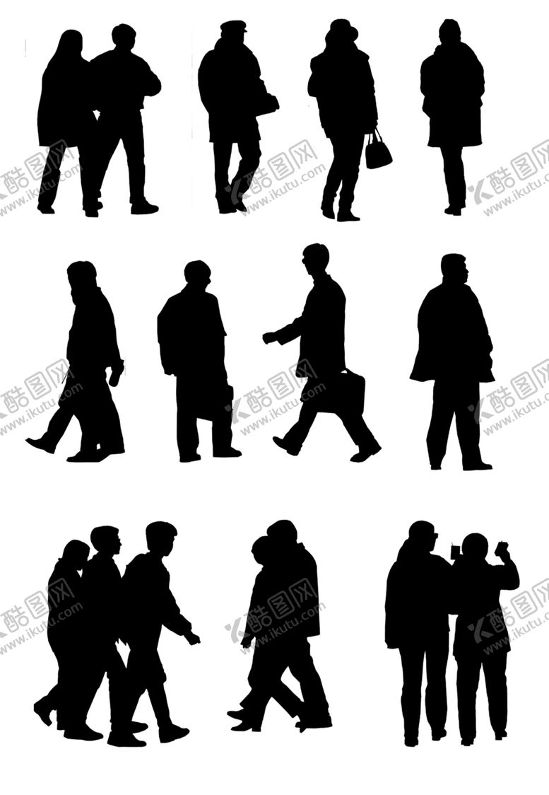 编号：90737809090246554340【酷图网】源文件下载-人物剪影