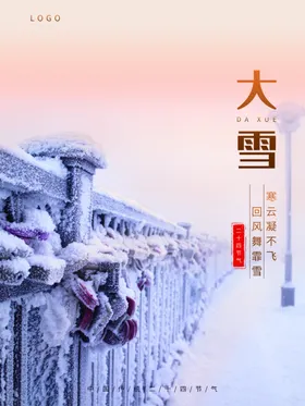 大雪刷屏飞机稿节气促销
