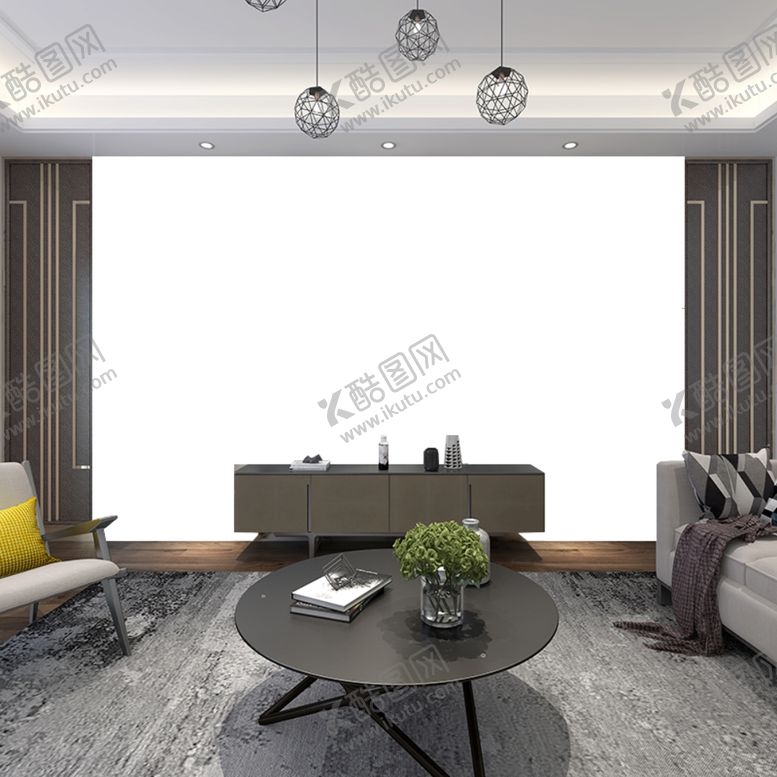 编号：58140809181652433127【酷图网】源文件下载-新中式背景墙纸样机