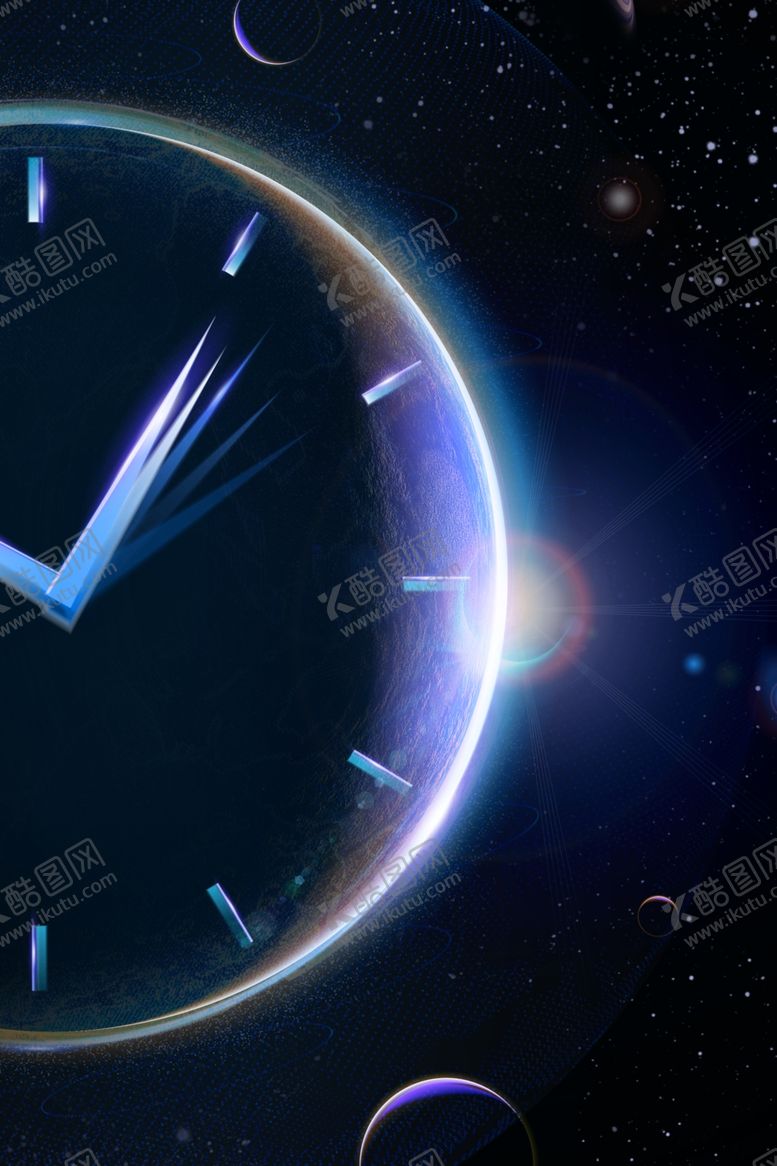 编号：39596105062222336988【酷图网】源文件下载-时尚背景时钟