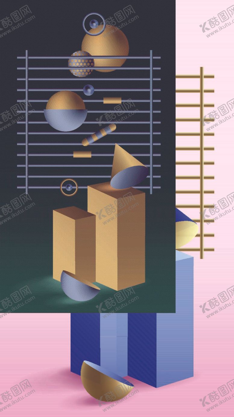 编号：73060711160431557938【酷图网】源文件下载-3D立体 创意 炫彩 抽象