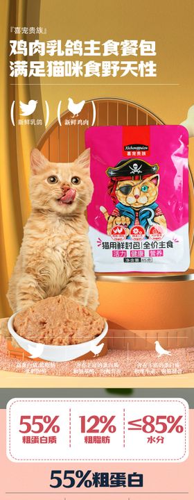 猫咪零食猫粮促销电商详情页