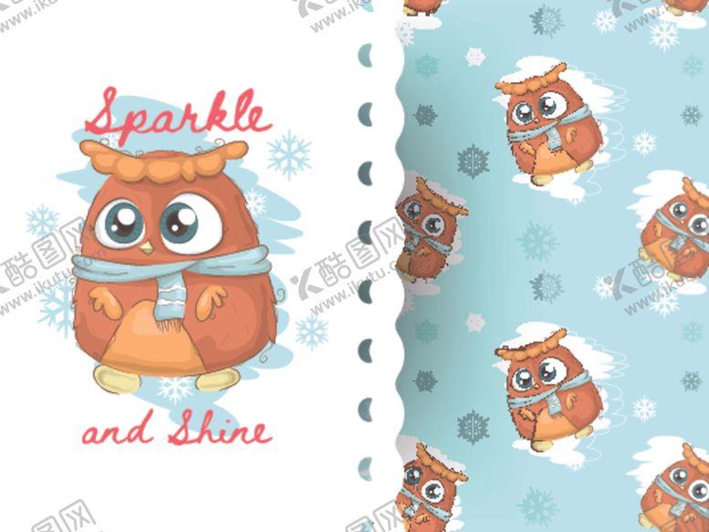 编号：26921910121203576586【酷图网】源文件下载-卡通动物印花