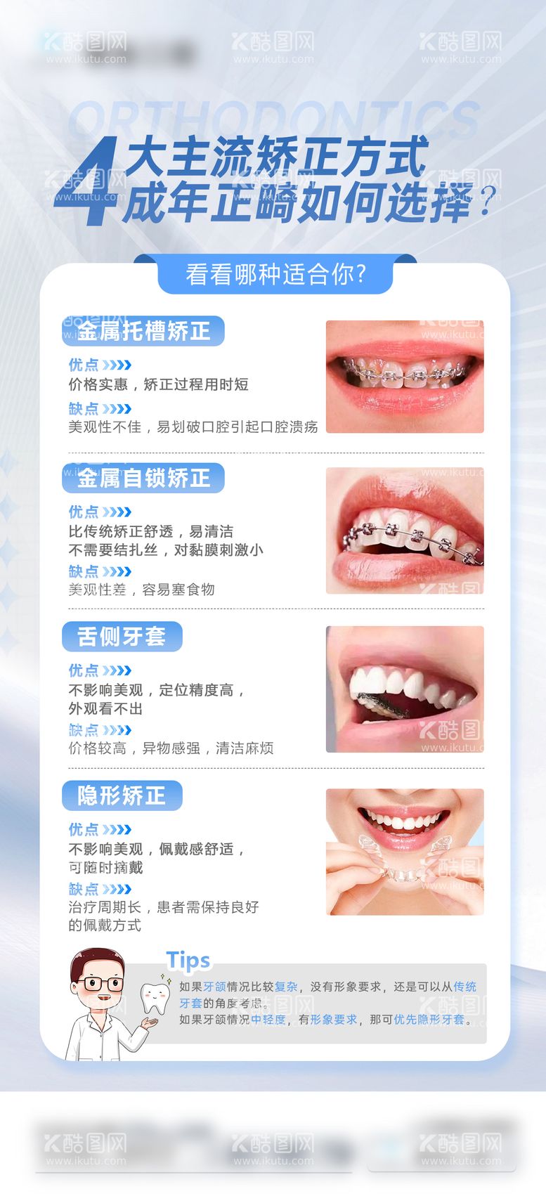 编号：45470311282323248655【酷图网】源文件下载-成人正畸选择