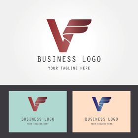 字母变形图案VF