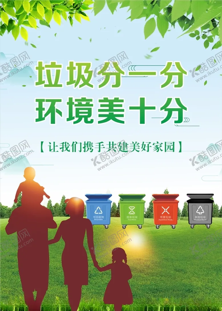 编号：94205812181950459803【酷图网】源文件下载-垃圾分类海报