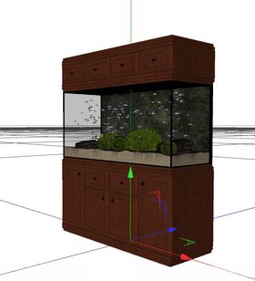 C4D模型鱼缸