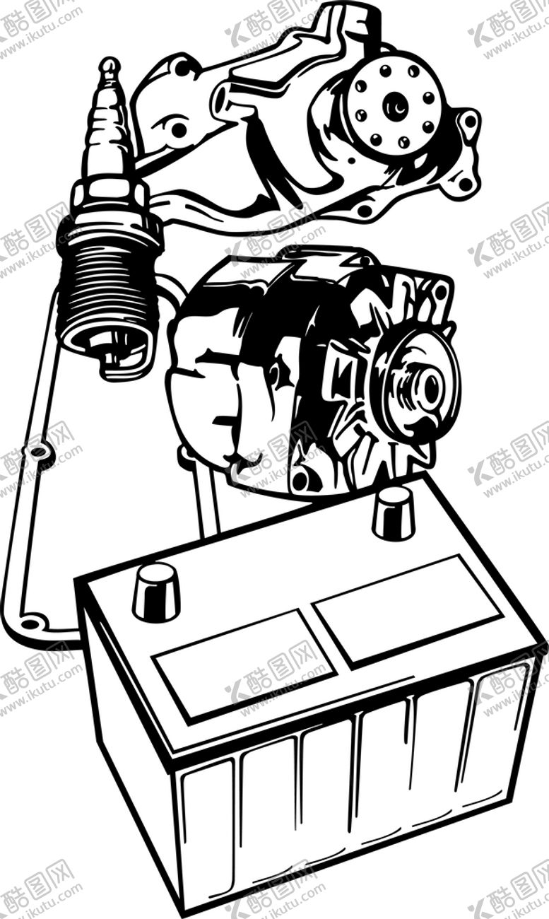 编号：81369010021555256217【酷图网】源文件下载-卡通黑白手绘     
