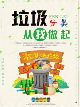 保护环境垃圾分类宣传海报