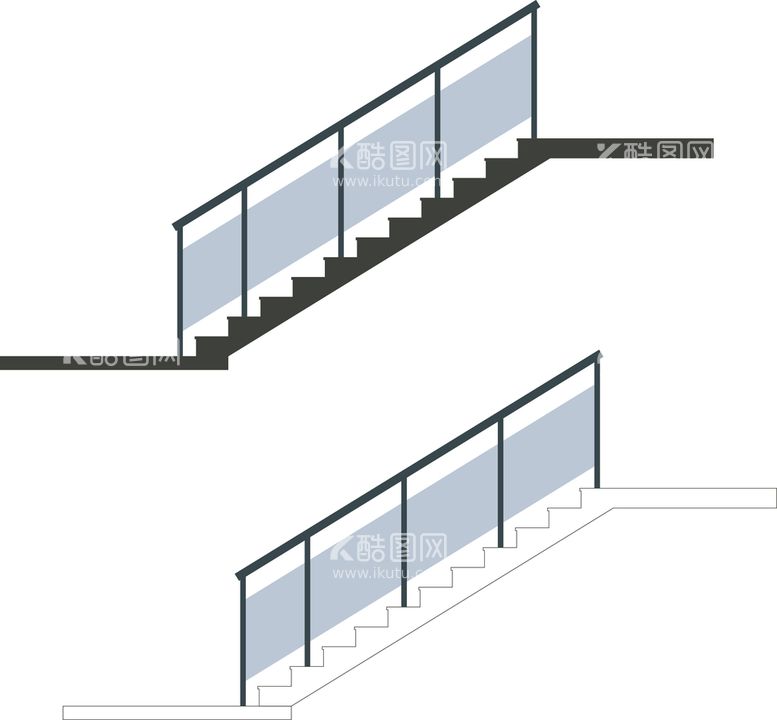 编号：12976809202300528637【酷图网】源文件下载-矢量楼梯