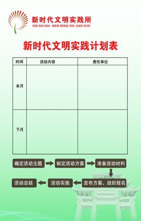 新时代实践活动背景板