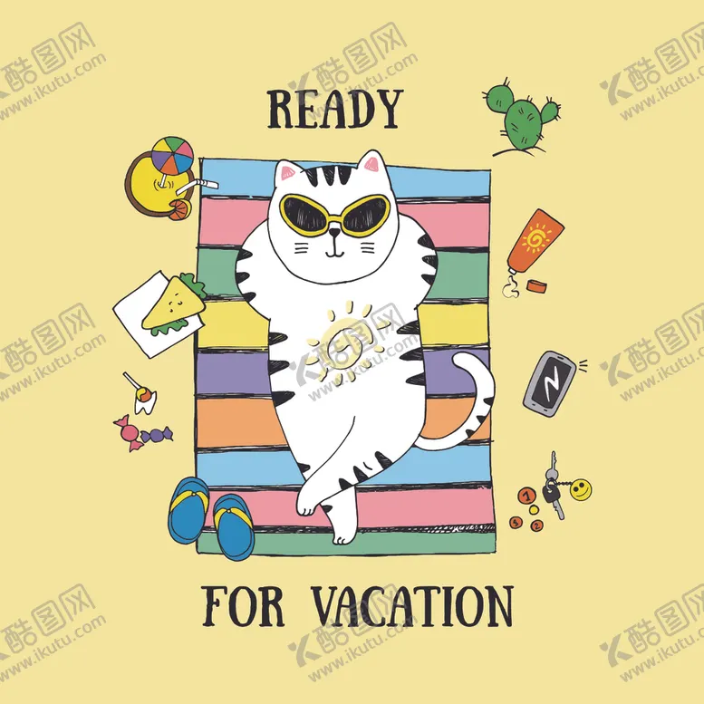 编号：21012109241652405741【酷图网】源文件下载-阳光下的猫猫