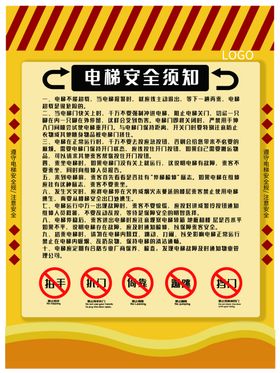 电梯安全须知