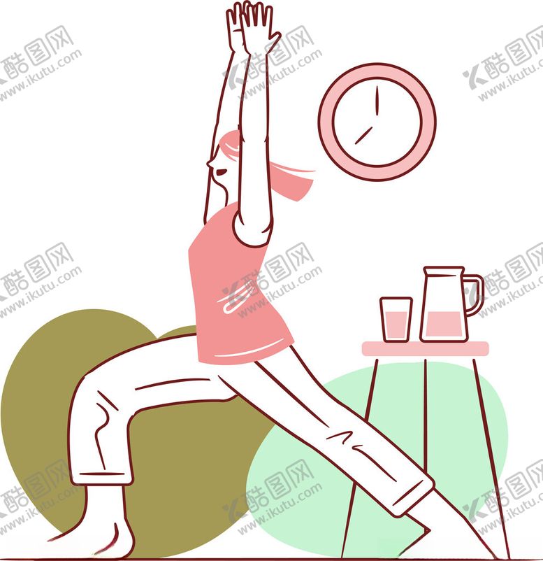 编号：71795402130002413886【酷图网】源文件下载-瑜伽姿势插图