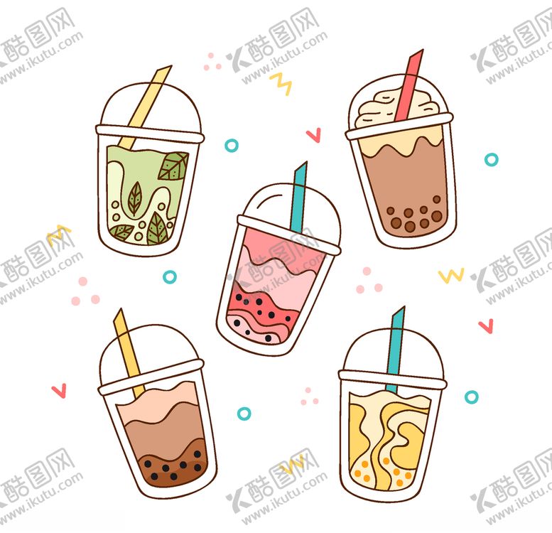 编号：92130805120343233823【酷图网】源文件下载-手绘饮品包装