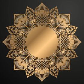 金色古典花纹民族风图案样式艺术