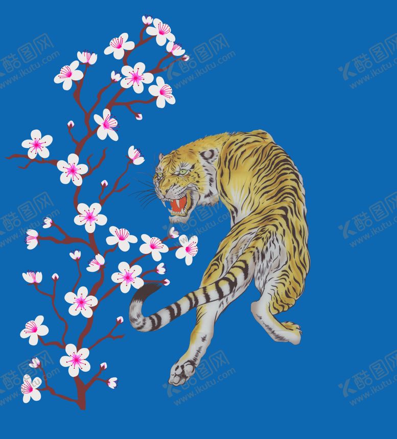 编号：27106409242003192555【酷图网】源文件下载-老虎花