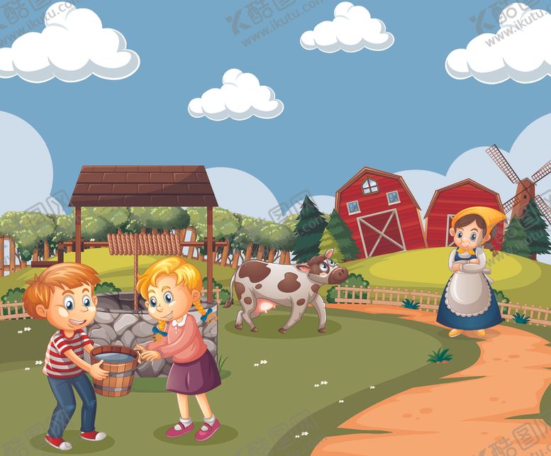 编号：94572509121514183968【酷图网】源文件下载-卡通农场