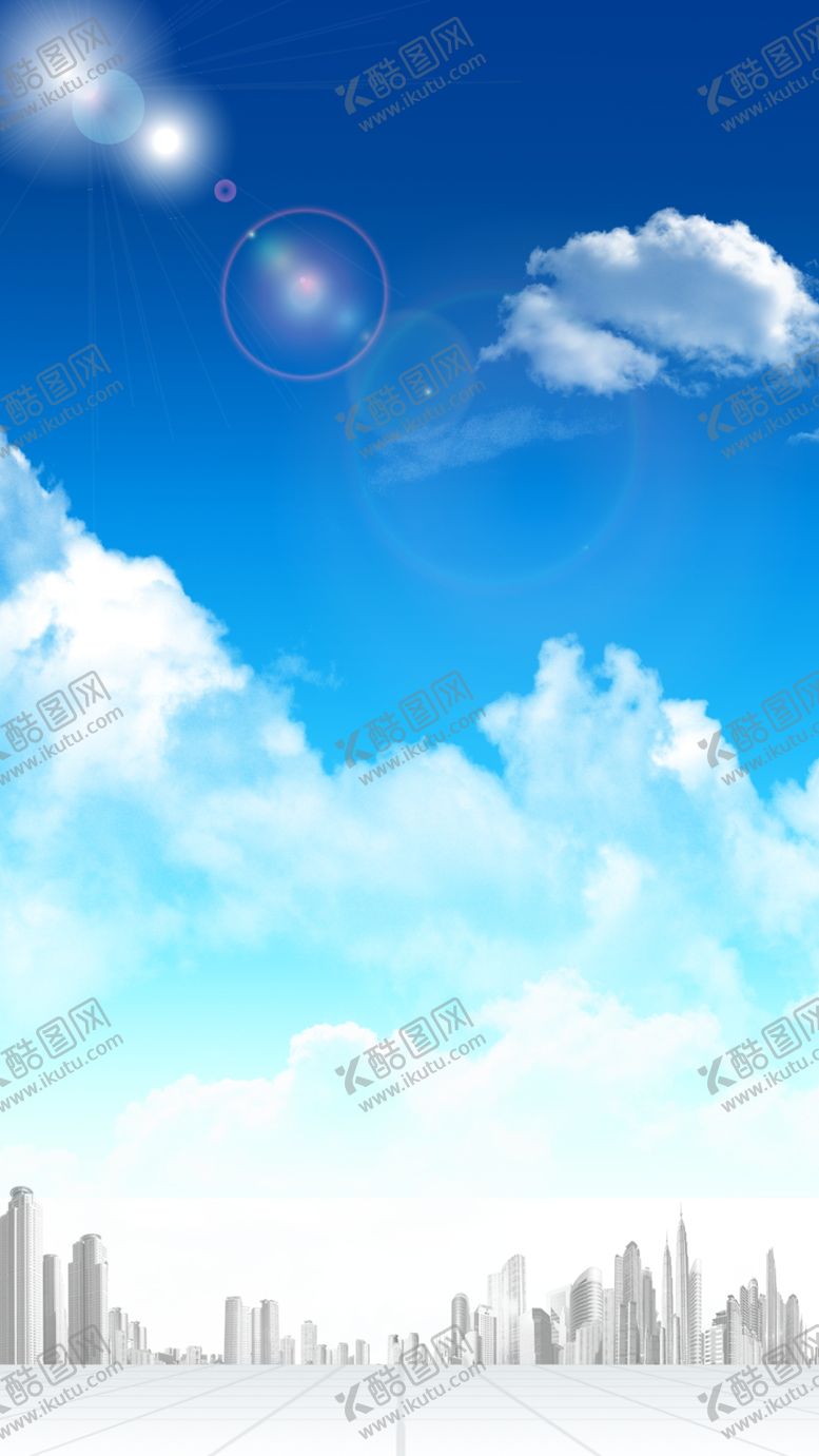 编号：36527709150608343823【酷图网】源文件下载-蓝天白云城市