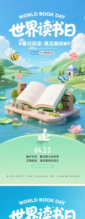 世界读书日宣传海报