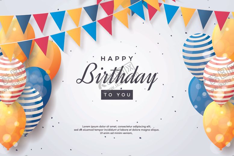 编号：23904409150443159044【酷图网】源文件下载-生日气球