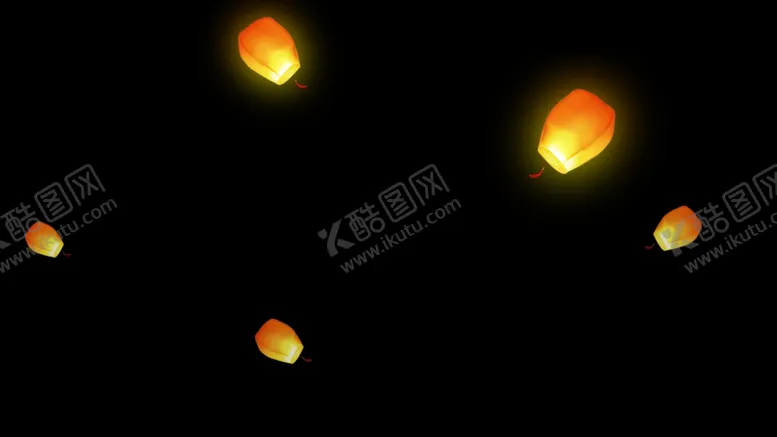 编号：20801804200122132951【酷图网】源文件下载-孔明灯