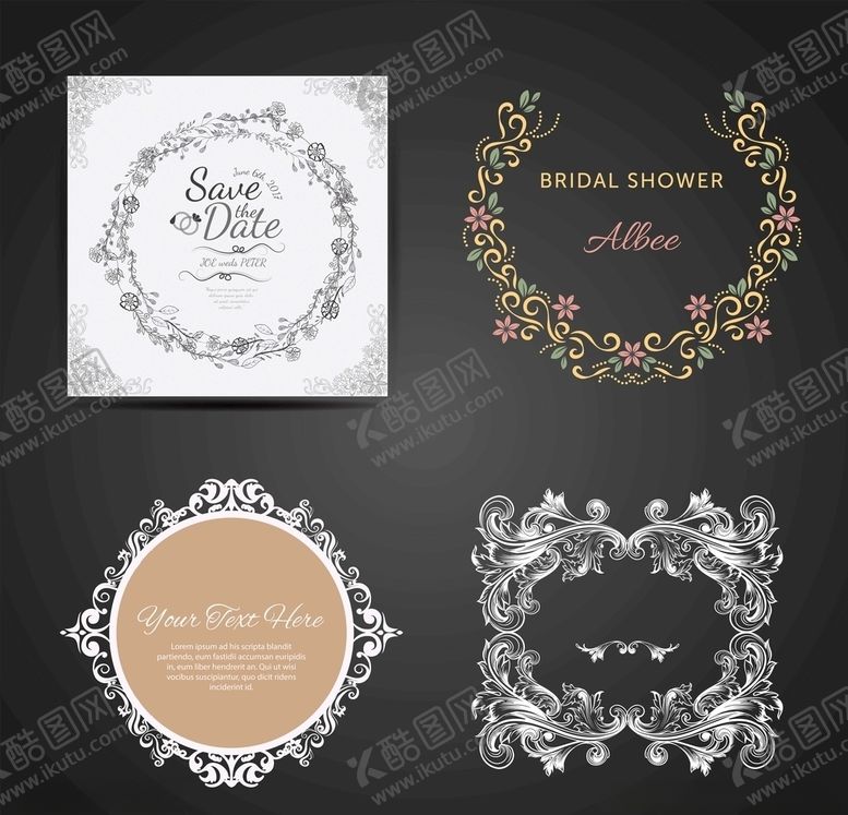 编号：40213309250204374001【酷图网】源文件下载-精美花纹合集