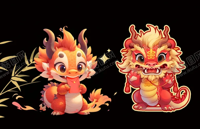 编号：36930502201223058541【酷图网】源文件下载-龙宝宝插画