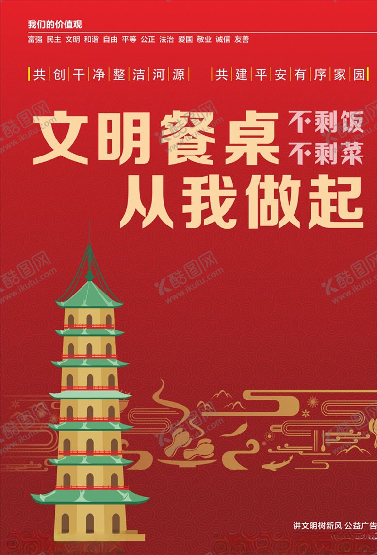 编号：95928305110507414542【酷图网】源文件下载-文明餐桌