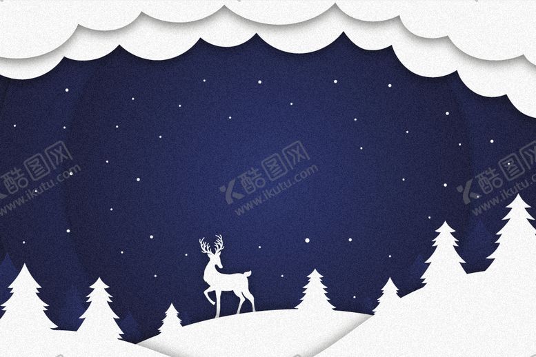 编号：97899812101412403519【酷图网】源文件下载-剪纸风圣诞节