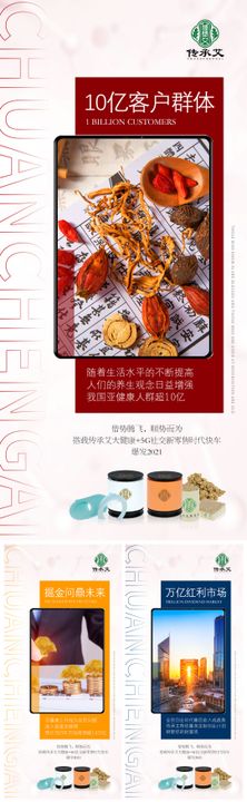 中医艾灸微商创意产品海报